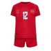 Maillot de foot Danemark Kasper Dolberg #12 Domicile enfant Monde 2022 Manches Courte (+ pantalon court)